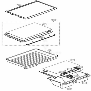 Refrigerator Parts Diagram and Parts List for LTCS24223S ASTCNA7 LG Refrigerator