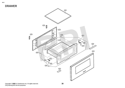 Diagram 2 Diagram and Parts List for SKSMD2401S  LG Microwave