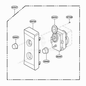 Part Location Diagram of 3720W0C224C LG PANEL,CONTROL