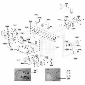 Part Location Diagram of ACM74678702 LG CONTROLLER ASSEMBLY,SUB