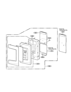 Controller Parts Diagram and Parts List for LMV1645ST  LG Microwave