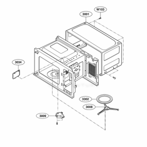 Part Location Diagram of 3052W1M014B LG COVER,INSULATOR