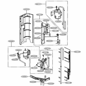 Cycle Parts Diagram and Parts List for ARUN053GS2 EWGBLUS LG Air Conditioner