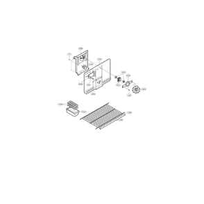 Freezer Diagram and Parts List for LRTN19314TT  LG Refrigerator