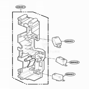 Latch Board Parts Diagram and Parts List for VFBMW2 ASTLGEU LG Range