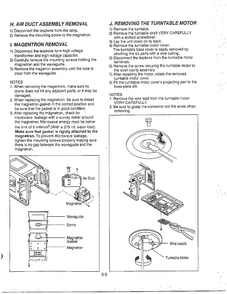 Service Information Page 5 Diagram and Parts List for MA-1273M  LG Microwave