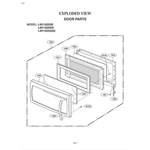 Section 3 Diagram and Parts List for LMV1825SB ABKELGA LG Microwave Oven Combo