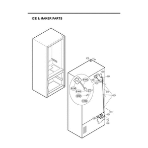 Section 2 Diagram and Parts List for LFX21980ST ASTCLGA LG Refrigerator