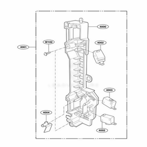 Latch Board Parts Diagram and Parts List for MMV5207AAQ ABSEMTG LG Range