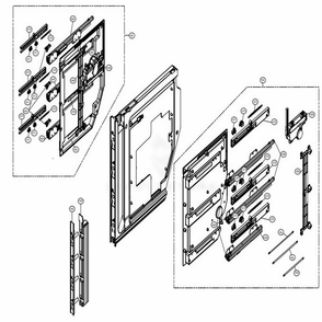 Vertical Barrier Part Diagram and Parts List for URNTS3106N AGRCNA1 LG Refrigerator