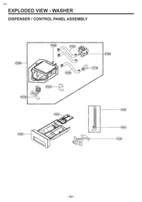 Diagram 8 Diagram and Parts List for W4W8LVKKWHM ABWEEUS LG Washer
