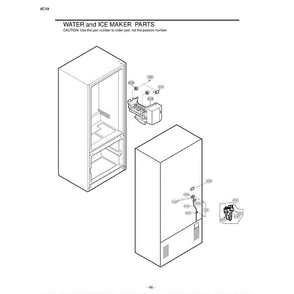 Section 2 Diagram and Parts List for LBC22518ST ASTCLGG LG Refrigerator