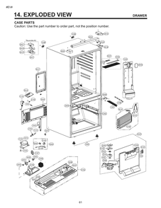 Diagram 1 Diagram and Parts List for GM-B248FQFM ASWCNA2 LG Refrigerator