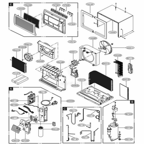 Part Location Diagram of ABQ74404923 LG CASE ASSEMBLY,CONTROL