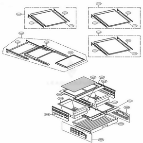 Refrigerator Parts Diagram and Parts List for LMX28988SW ASWCNA0 LG Refrigerator