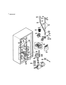 Ice And Water Diagram and Parts List for LRSPC2051AB  LG Refrigerator
