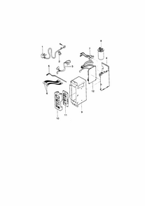 Control Box Diagram and Parts List for 58079056890  Kenmore Air Conditioner