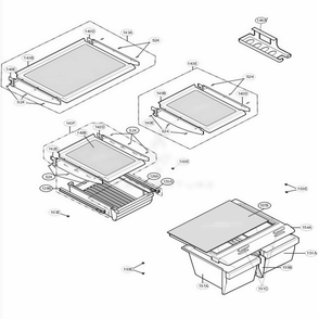 Refrigerator Parts Diagram and Parts List for 65204 ABICSEA LG Refrigerator