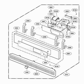Controller Parts Diagram and Parts List for ZSC2001FSS ASTLGEU LG Range