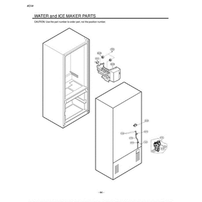 Section 5 Diagram and Parts List for LFC23760SW ASWCLGA LG Refrigerator