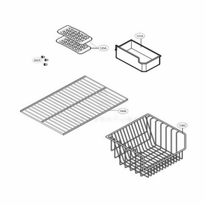 Freezer Parts Diagram and Parts List for 65002 ASWCSEA LG Refrigerator