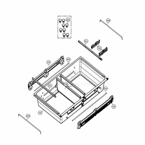 Custom Chill Parts Diagram and Parts List for LMXC23796M AMTCNA1 LG Refrigerator