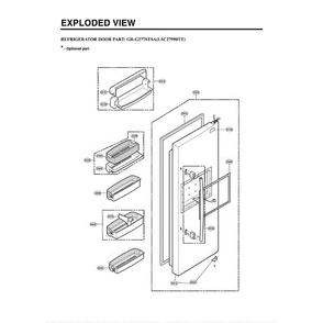 Section 2 Diagram and Parts List for LSC27990TT ATICLGA LG Refrigerator