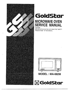 Microwave Oven/ Front Cover Diagram and Parts List for MA-682M  LG Microwave