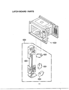 Complete Microwave Assembly Page 4 Diagram and Parts List for MA-1905W  LG Microwave