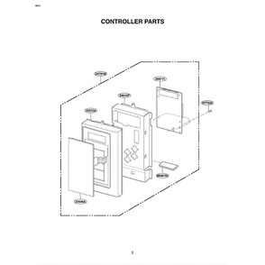 Section 4 Diagram and Parts List for MV-1310B BKEGSE LG Microwave Oven Combo