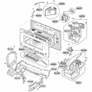 Interior Part 1 Diagram and Parts List for SCB2000CCC ABSLGEU LG Range