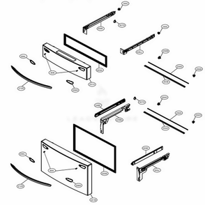 Door Parts 3 Diagram and Parts List for LRMVS3006D ASBCNA1 LG Refrigerator