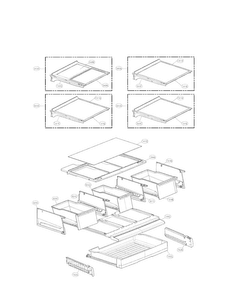 Refrigerator Parts Diagram and Parts List for LFX31925ST 02 LG Refrigerator
