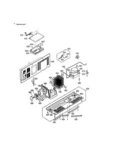 Machine Compartment Diagram and Parts List for LRSPC2031NI  LG Refrigerator