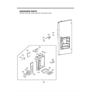Section 2 Diagram and Parts List for LFX25971SB AWB3LGA LG Refrigerator