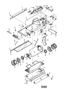 Range Hood Diagram and Parts List for 2335998010  Kenmore Range Hood
