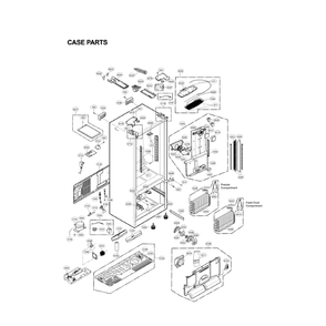 Case Diagram and Parts List for LFX31925ST 03 LG Refrigerator
