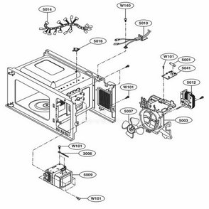 Part Location Diagram of EAM35001897 LG FILTER,AC LINE