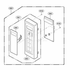 Part Location Diagram of 3506W1A513B LG MEMBRANE