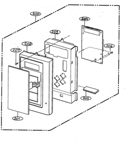 Controller Parts Diagram and Parts List for MV-1330B  LG Microwave