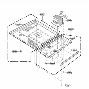 Base Plate Parts Diagram and Parts List for JE1860CH CBSEGEU LG Wall Oven