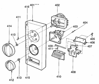 Part Location Diagram of 500244 LG Timer knob