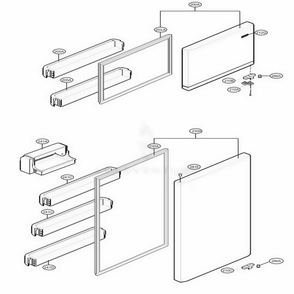 Door Parts Diagram and Parts List for LTCS20220B AWBCNA4 LG Refrigerator