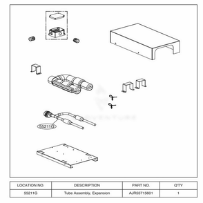 Part Location Diagram of AJR55715601 LG TUBE ASSEMBLY,EXPANSION