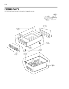 Freezer Parts Diagram and Parts List for GM-B298NSSH ASTCNA0 LG Refrigerator