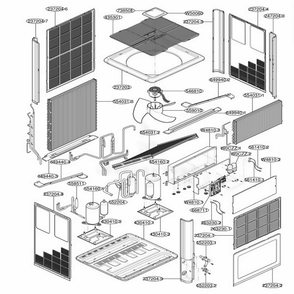Part Location Diagram of 3720A20315B LG PANEL,FRONT
