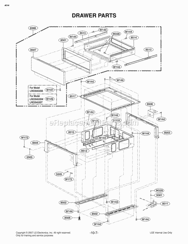 Part Location Diagram of MGC32115512 LG PANEL