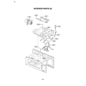 Section 6 Diagram and Parts List for EXV1511B AB1EGSE LG Microwave Oven Combo