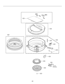 Diagram 4 Diagram and Parts List for UWD1CW ABWEPUS LG Washer