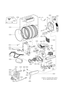 Dispenser Assembly Parts Diagram and Parts List for 79691392610  Kenmore Dryer